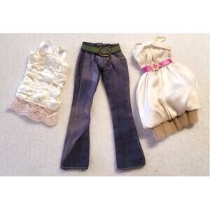 Barbie 11.5" Doll Clothes Y2K Fashionista My Scene Top Jeans Dress 1:6 Scale